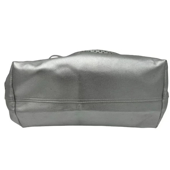 Perforated Silver Bag Tote Lightweight Soft Stores Flat/Compactly (R+F) - Picture 3 of 7